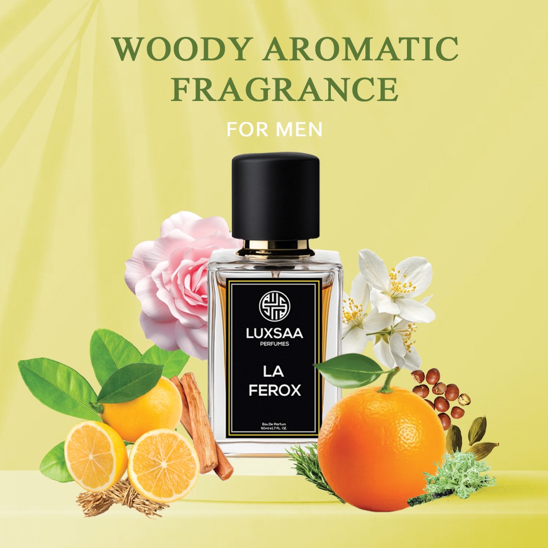 Laxsa La Ferox Perfume for Men 50ml | Long Lasting Woody Aromatic fragrance