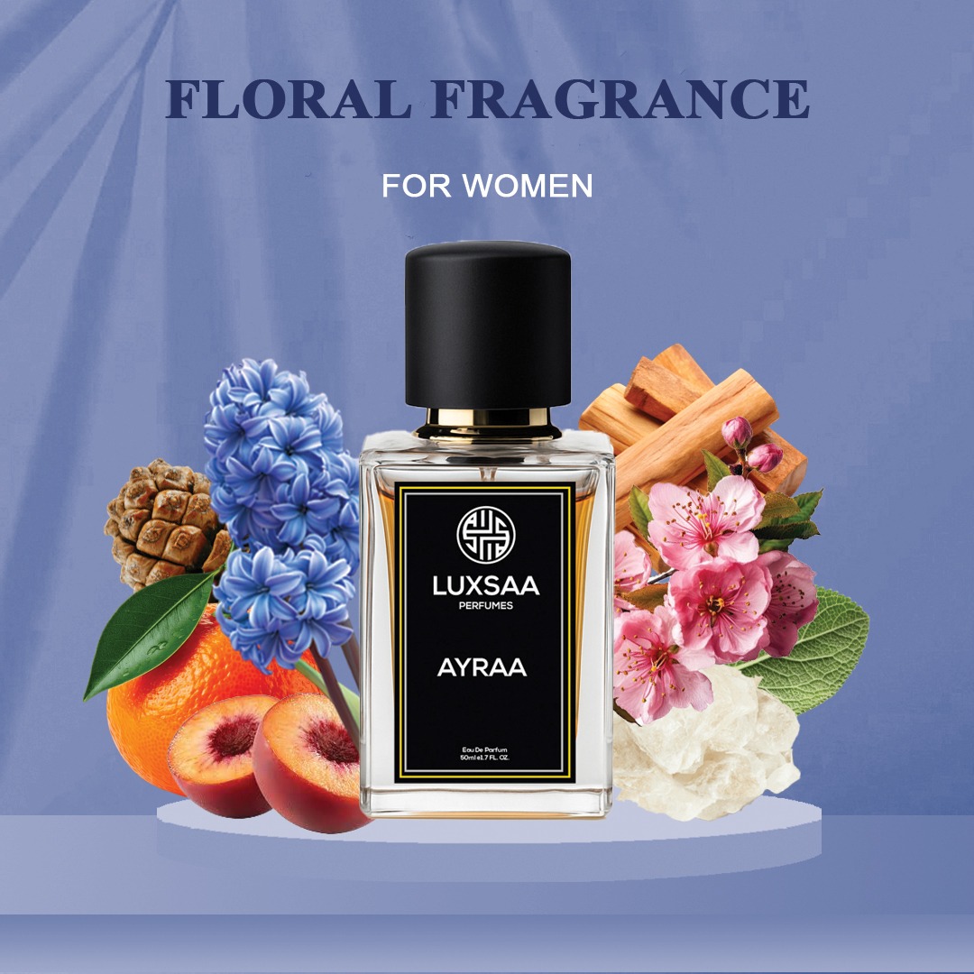 Laxsa Ayra Perfume for Women 50ml | Long Lasting Floral fragrance