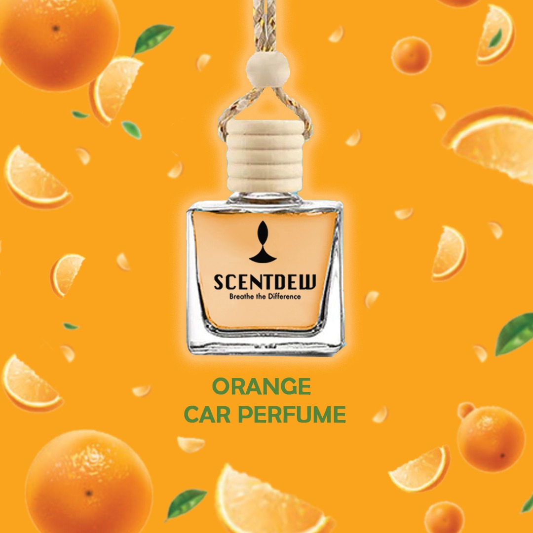 Orange Car Hanging Perfume by Scentdew