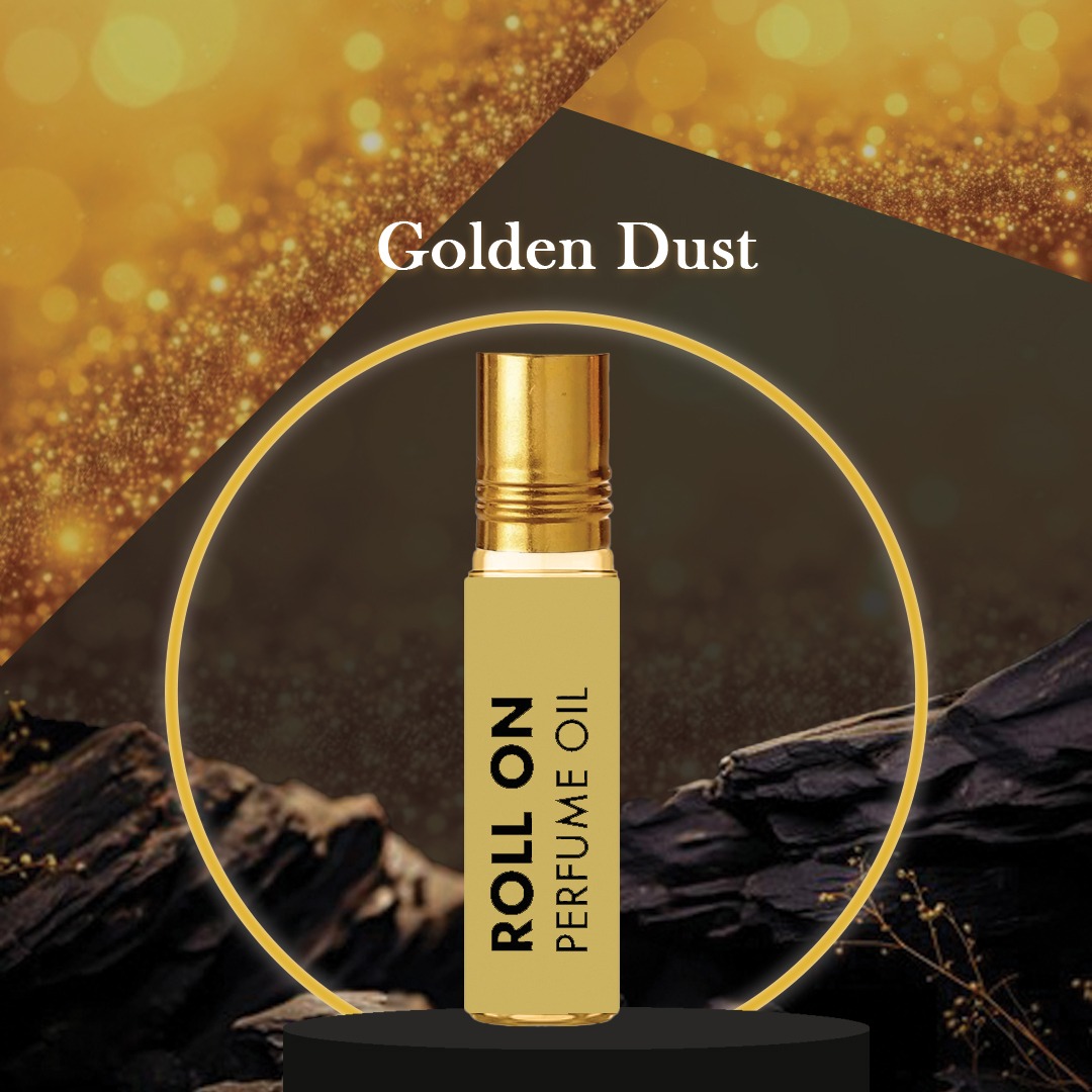 Laxsa Golden Dust Non Alcoholic Roll-On Attar Perfume Oil 8ml