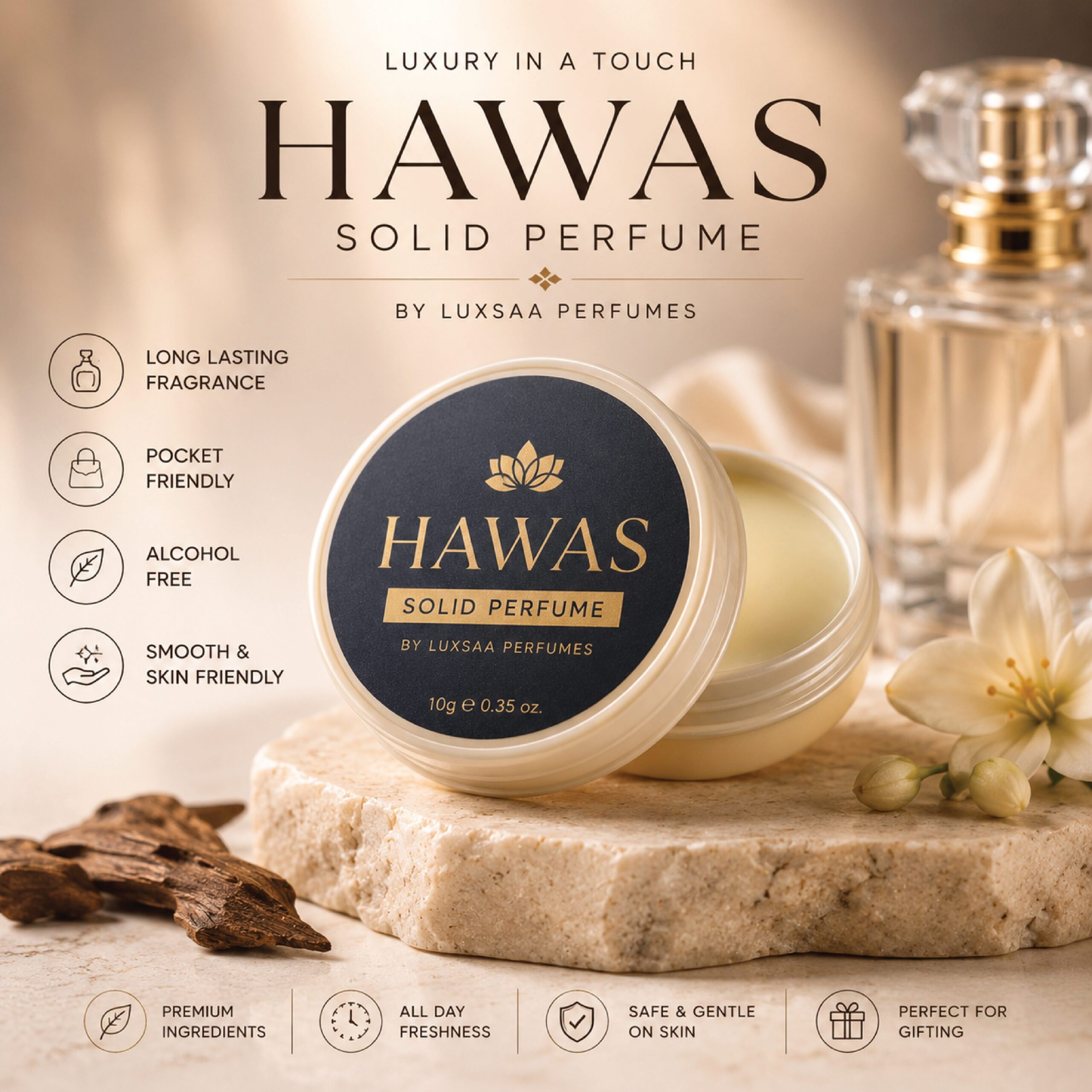 Laxsa Hawas Solid Perfume | Long Lasting Fragrances