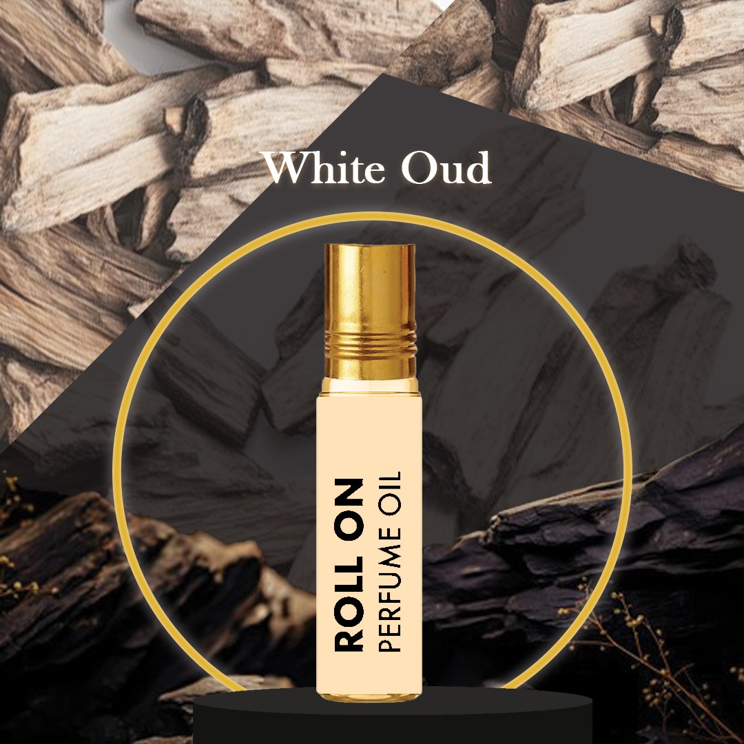 Laxsa White Oud Non Alcoholic Roll-On Attar Perfume Oil 8ml
